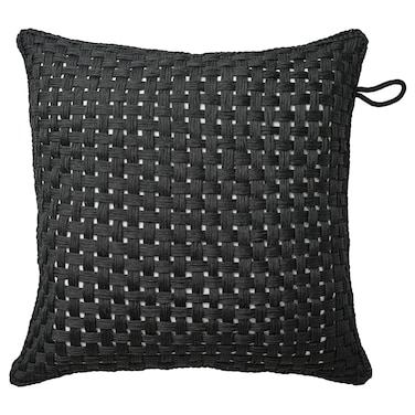 Cushion Cover Black Outdoor/Indoor 50X50 Cm