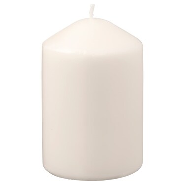 Unscented Block Candle Natural 10 Cm
