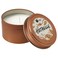 Scented Candle In Metal Tin Sandalwood &amp; Patchouli Copper-Colour 17 Hr