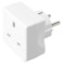 Eu Travel Adapter Earthed/White