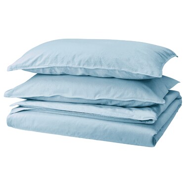 Duvet Cover And 2 Pillowcases Blue-Grey 240X220/50X80cm