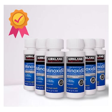 Pack Of 6 Minoxidil 5% Extra Strength Hair Regrowth Bottles 60ml
