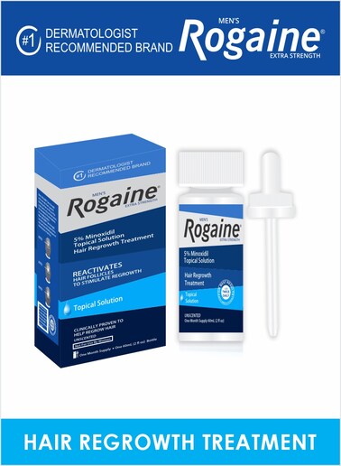 Mens Rogaine Extra Strength 5% Minoxidil Reactivates Topical Solution Regrowth Treatment Oil 60ml