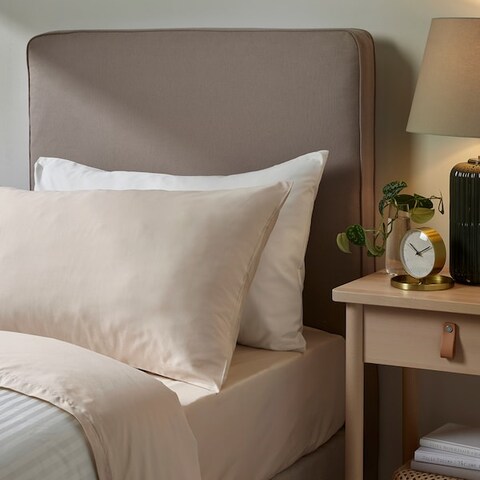 Pillowcase Very Soft And Pleasant To Sleep Light Beige 50X80cm