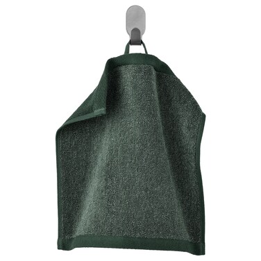 Washcloth Dark Green/M&eacute;lange 30X30cm