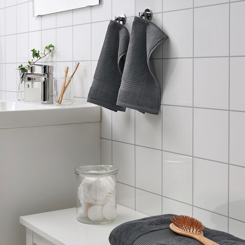 Washcloth Dark Grey 30X30cm