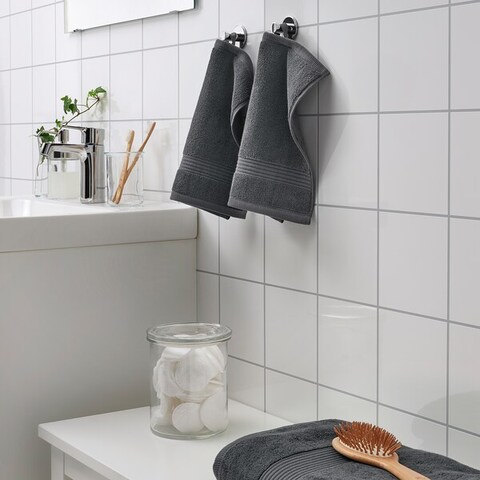 Washcloth Dark Grey 30X30cm