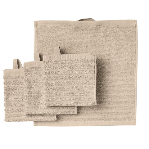 Washcloth Light Beige 30X30cm
