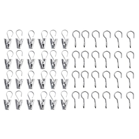 Curtain Hook Withclip 24 Pack