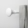 Finials 1 Pair You Can Easily Change The Expression Of The Curtain Rod Metal/White
