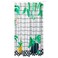 Shower Curtain White/Green 180X200cm