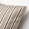 Cushion Cover Beige White/Stripe Pattern 50X50cm