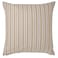 Cushion Cover Beige White/Stripe Pattern 50X50cm