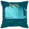 Cushion Cover Whale Pattern/Blue-Green 50X50cm