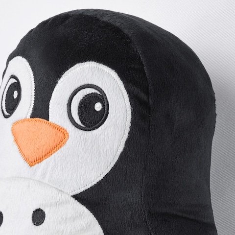 Cushion Penguin-Shaped Black/White 40X32cm