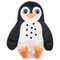 Cushion Penguin-Shaped Black/White 40X32cm
