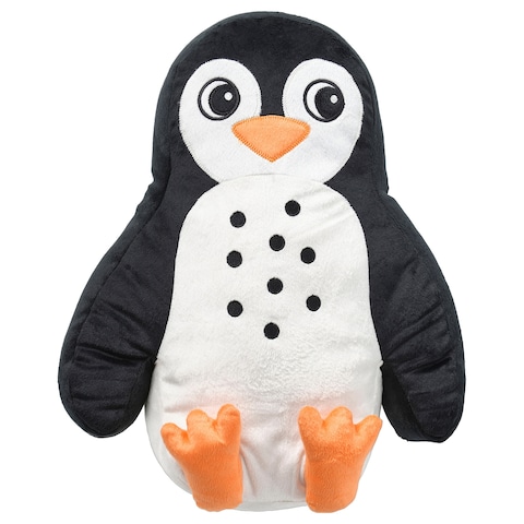 Cushion Penguin-Shaped Black/White 40X32cm