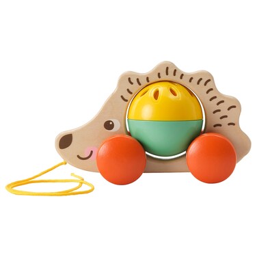 Pull Toy Hedgehog/Multicolour