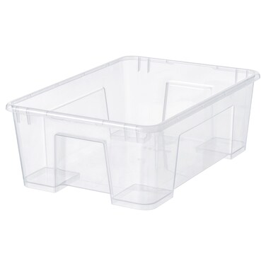 Box Made Of Transparent Plastic Practical For Storing Away Seasonal Things 39X28X14cm/11L