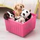Storage Crate With Castors Light Pink 39X39cm