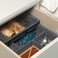 Tray Dark Storage Space Efficiently By Stacking Trays Grey 40X30cm
