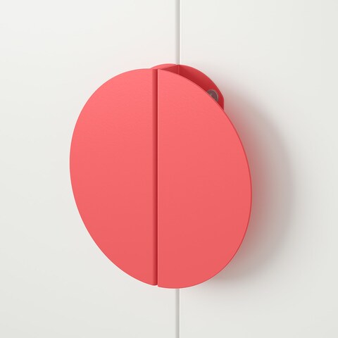 Handle Light Red/Half-Round 130mm