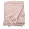 Throw Soft And Cuddly CrinkleKnit Fabric Light Pink 130X170cm