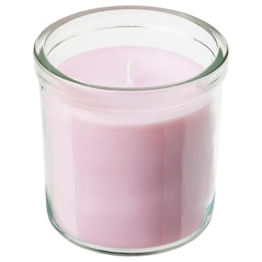Scented Candle In Glass Jasmine/Pink 40 Hr