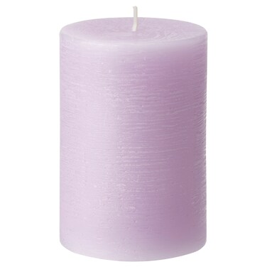 Scented Pillar Candle Sweet Pea/Purple 30 Hr