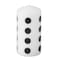 Unscented Pillar Candle Dotted/Black White 14cm