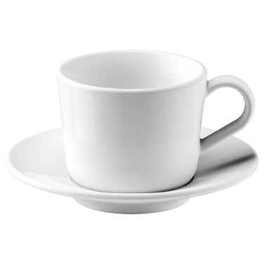 Cup With Saucer White 13cl