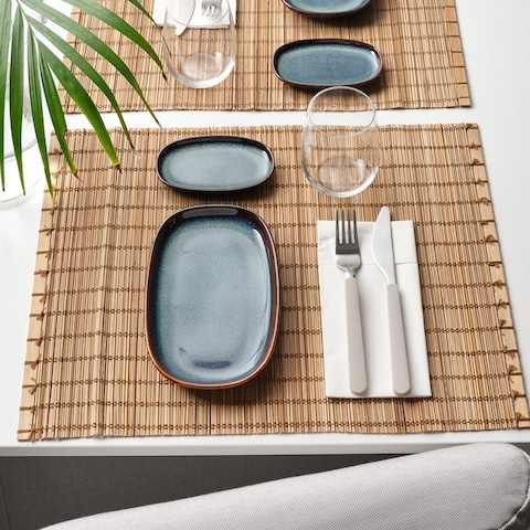 Plate Use Gladelig Plate As A Beautiful EyeCatcher Blue 20X13cm