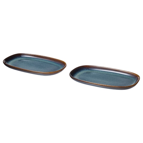 Plate Use Gladelig Plate As A Beautiful EyeCatcher Blue 20X13cm