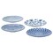 Side Plate Patterned/Blue 18cm