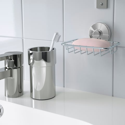 Soap Dish With Suction Cup Zinc Plated