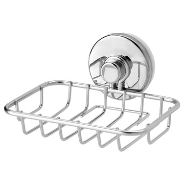 Soap Dish With Suction Cup Zinc Plated