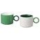 Mug Simple Functional Design Is Easy To Coordinate White/Green 30cl
