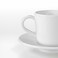 Espresso Cup And Saucer White 6cl