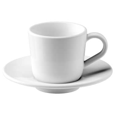 Espresso Cup And Saucer White 6cl