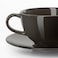 Teacup With Saucer Dark Grey 26cl