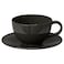 Teacup With Saucer Dark Grey 26cl