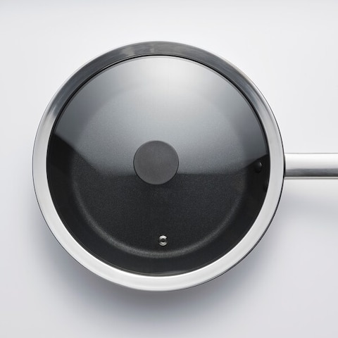 Pan Lid Glass Fits Frying Pans With Diameter 24Cm And 8 Litre Pots 25cm