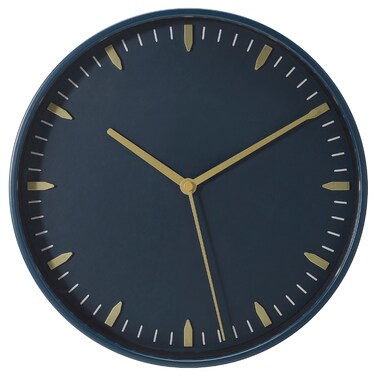 Wallclock Accurate At Keeping Time As It Is Fitted Blue 26cm