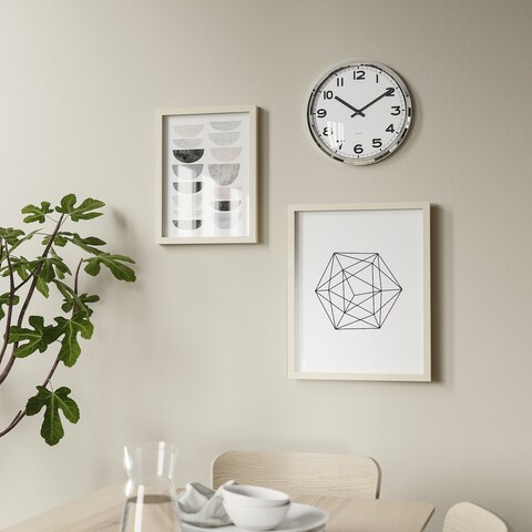 Wallclock Stainless Steel 32cm