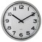 Wallclock Stainless Steel 32cm