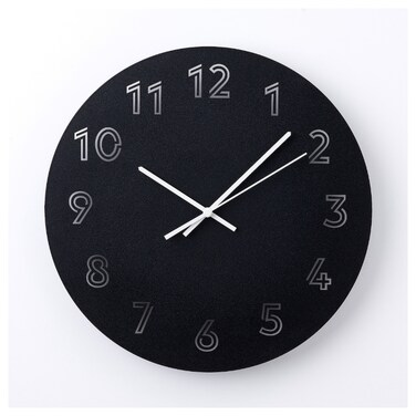 Wallclock Wall Paint Will Be Visible Through The Clock&acute;s Black 30cm