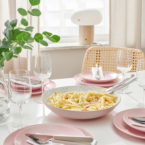 Serving Bowl Perfect For A Large Salad Pink 30cm