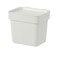 Bin With Lid Light Grey 3 L