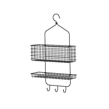 Shower Hanger Two Tiers Black 31X56cm