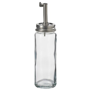 Oil/Vinegar Bottleclear Glass/Stainless Steel 16cm
